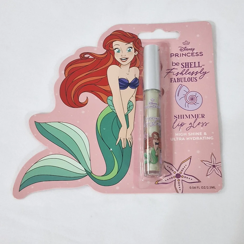 Disney Princess Ariel Be Fishlessly Fabulous Shimmer Lip Gloss, NEW